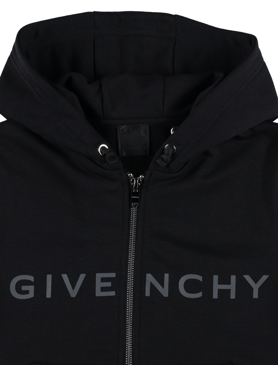 Kid - Logo zip-up hoodie - Spazio Pritelli