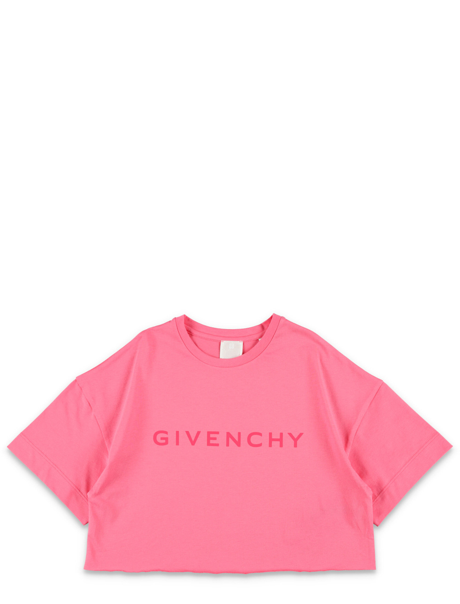 Kid - Logo print cropped t-shirt - Spazio Pritelli