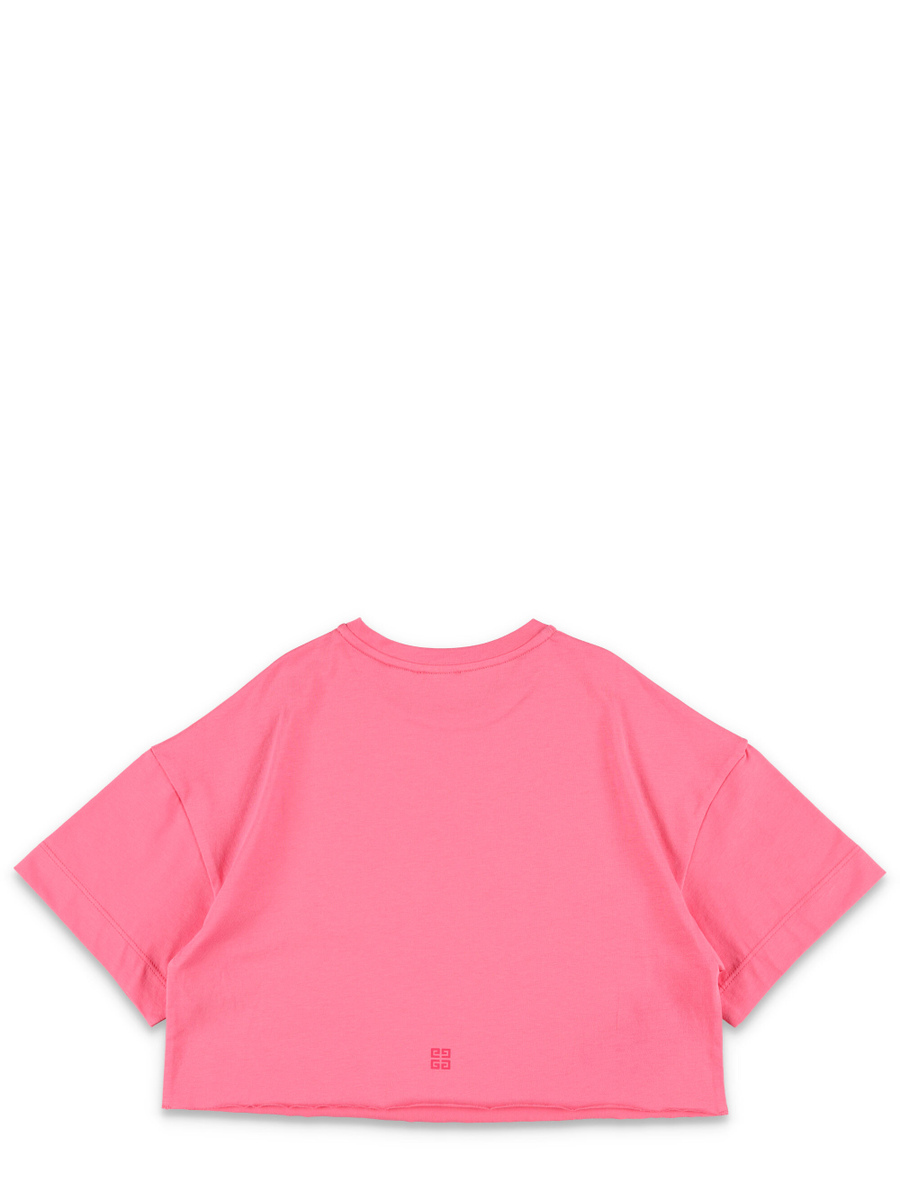Kid - Logo print cropped t-shirt - Spazio Pritelli