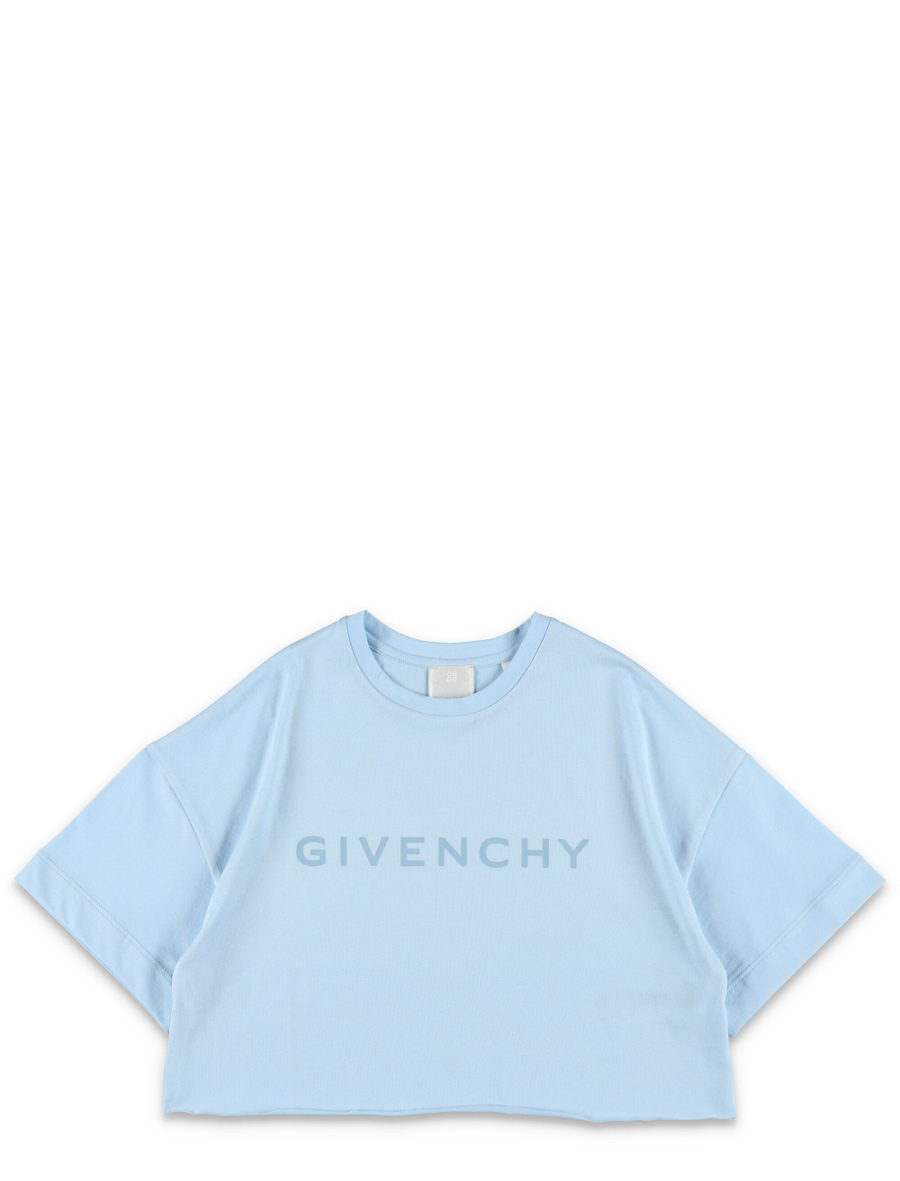Kid - Logo print cropped t-shirt - Spazio Pritelli
