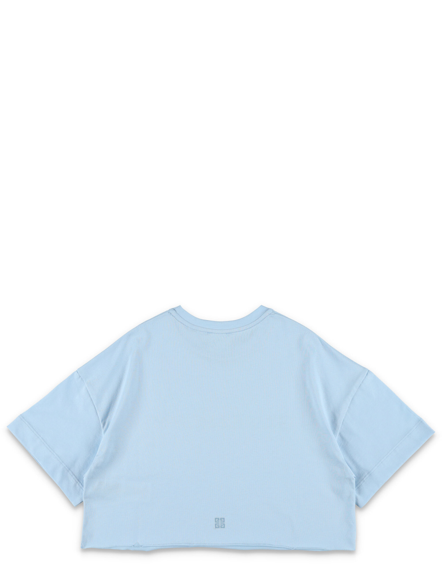 Kid - Logo print cropped t-shirt - Spazio Pritelli