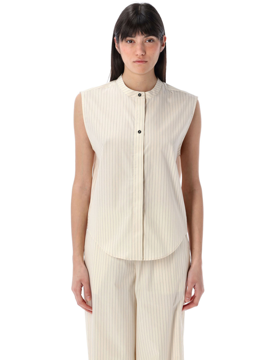Hale stripes sleeveless shirt - Spazio Pritelli