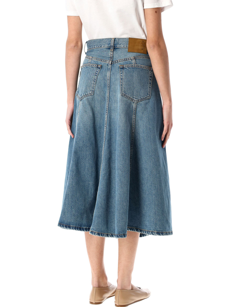 Serenity denim midi skirt - Spazio Pritelli