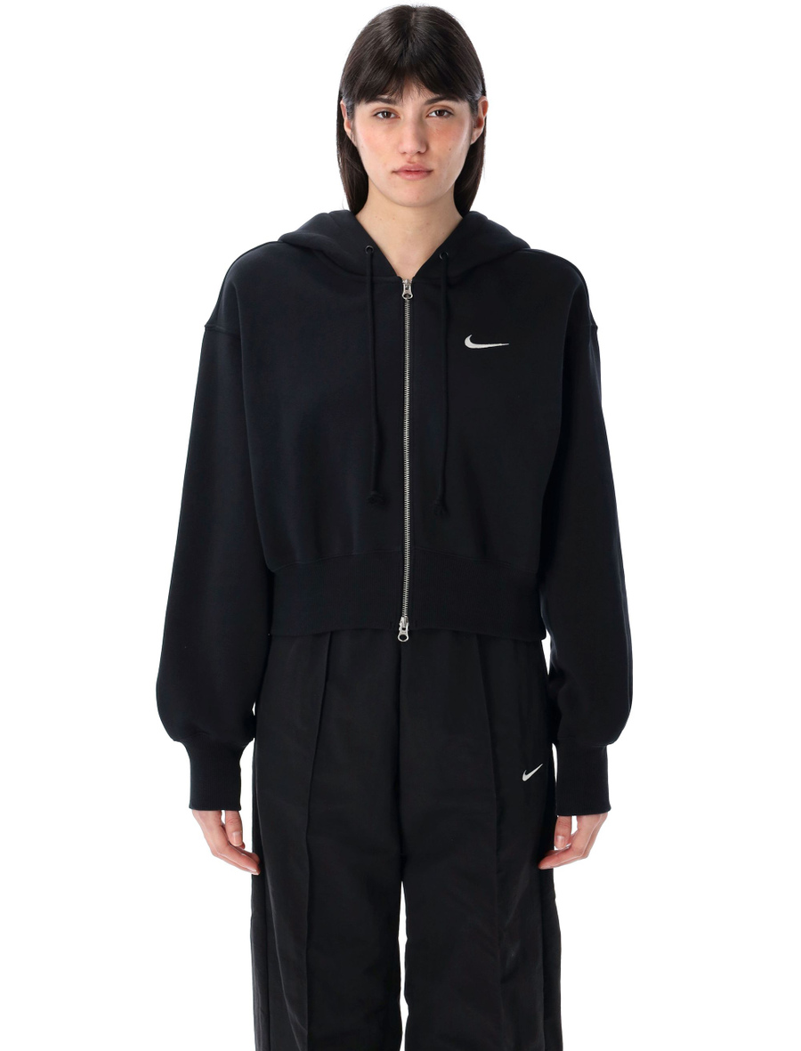 Cropped full-zip hoodie - Spazio Pritelli