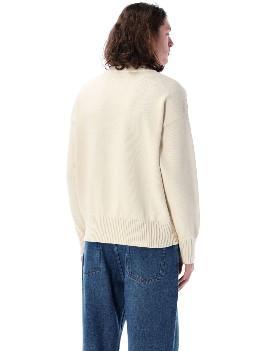 Ami embroidered crewneck sweater - Spazio Pritelli