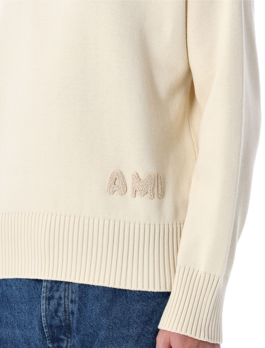 Ami embroidered crewneck sweater - Spazio Pritelli