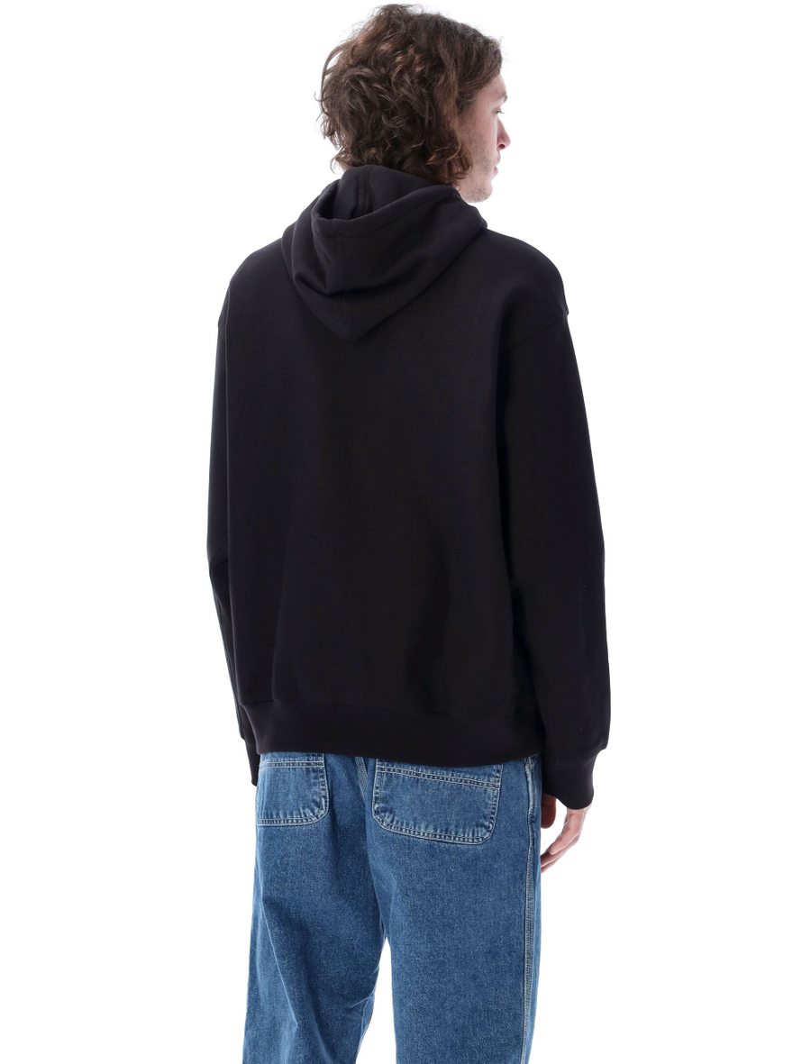 Hooded American script sweatshirt - Spazio Pritelli