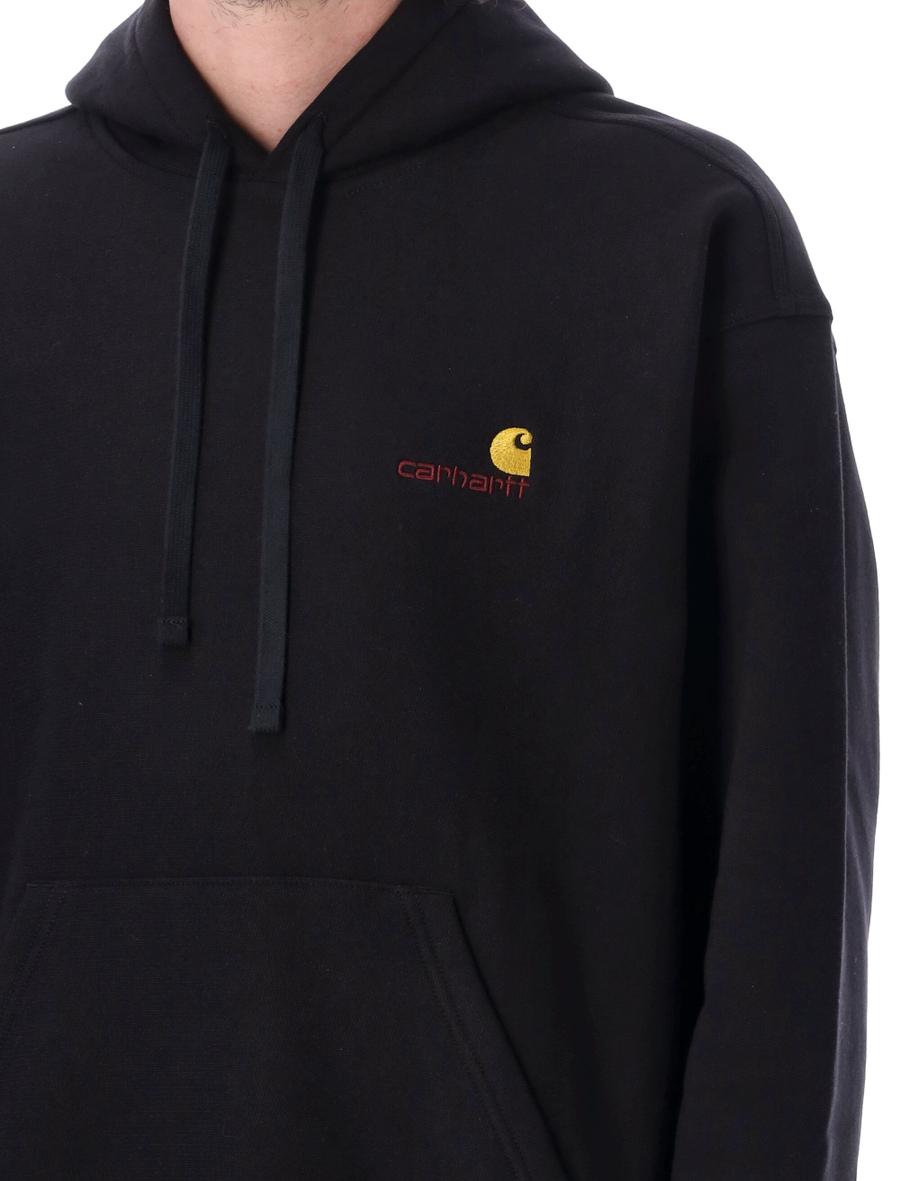 Hooded American script sweatshirt - Spazio Pritelli
