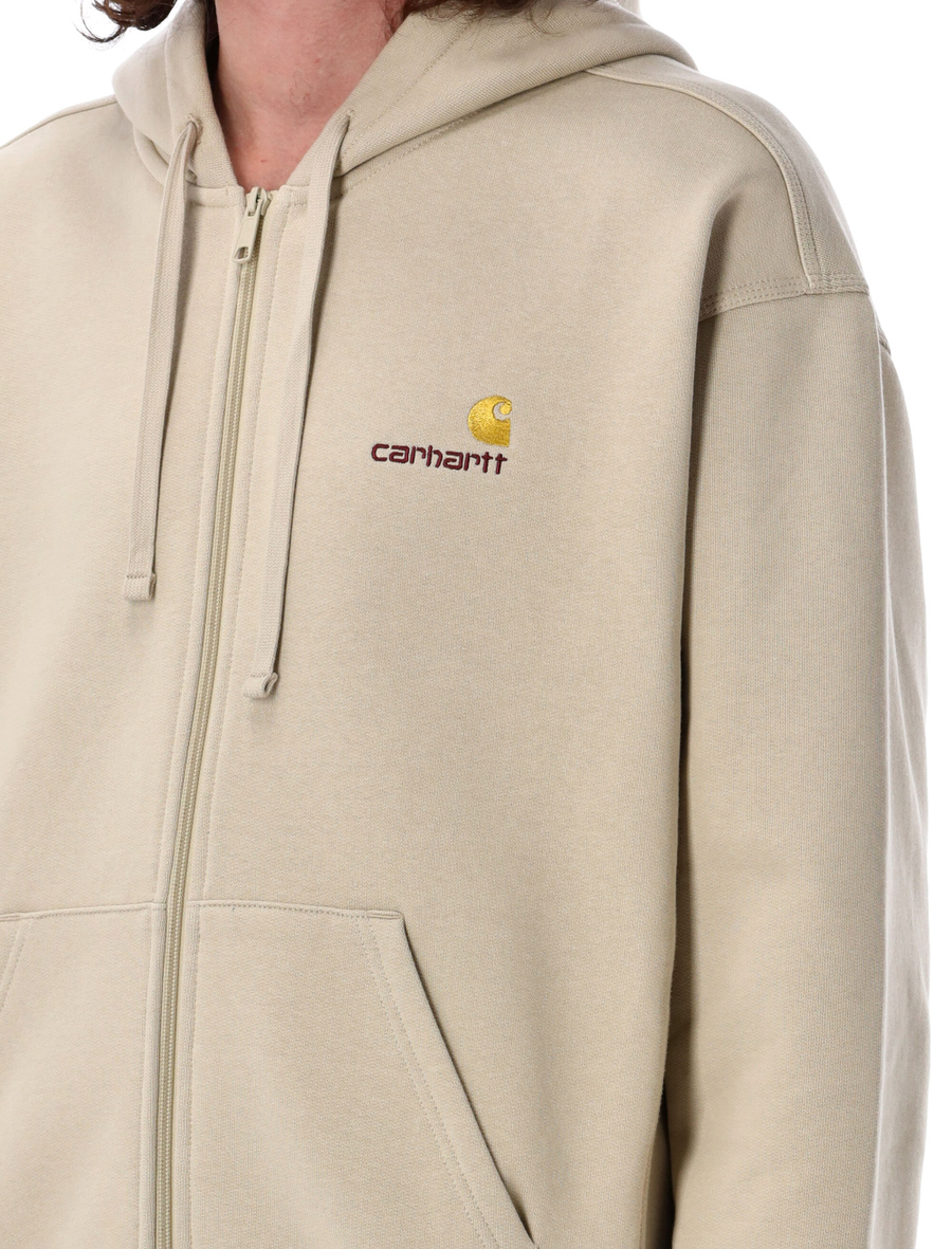 Hooded American Script sweat jacket - Spazio Pritelli