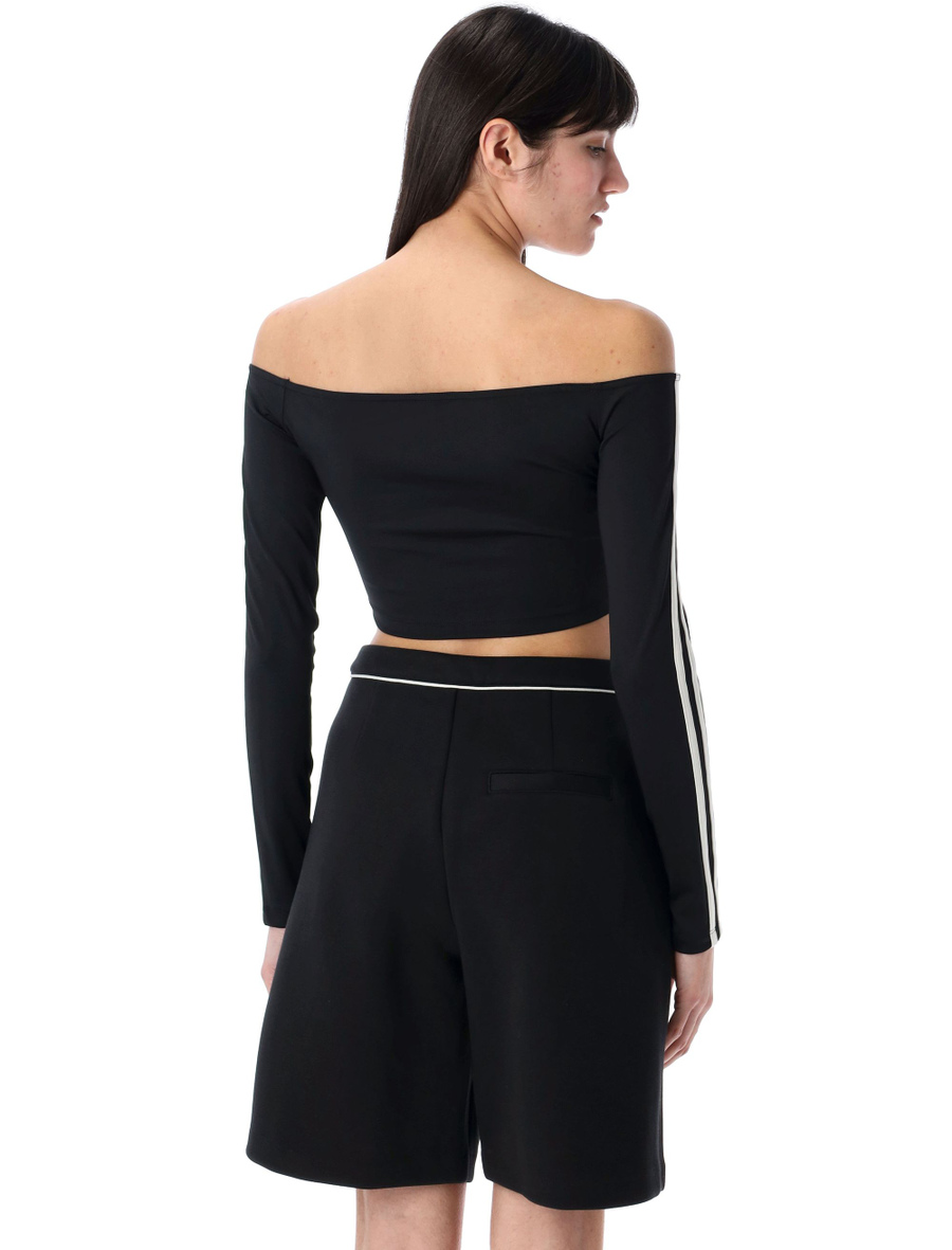 Adicolor off-shoulder long sleeve top - Spazio Pritelli