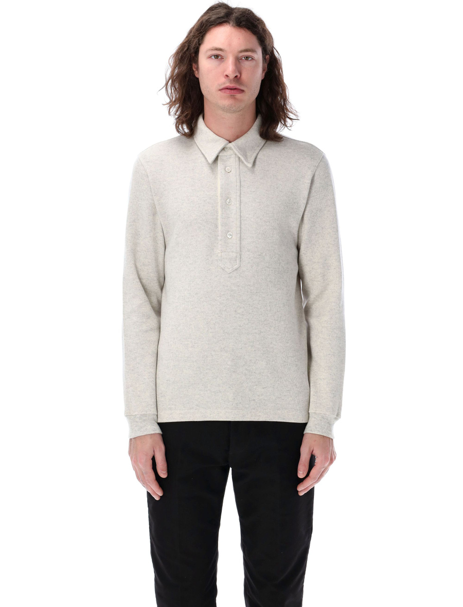 Long sleeve knit polo - Spazio Pritelli