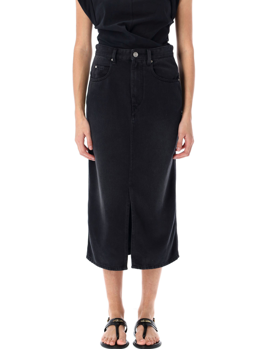 Tilaura midi denim skirt - Spazio Pritelli
