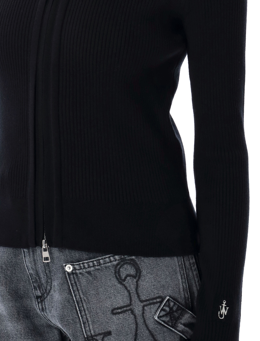 FITTED ZIP UP CARDIGAN - Spazio Pritelli