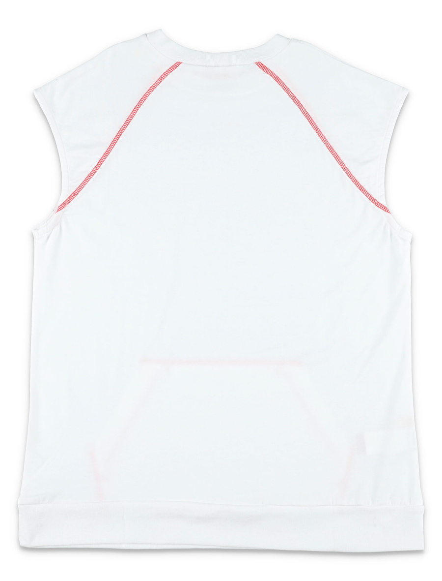 Kid - Contrast stitching cotton dress - Spazio Pritelli