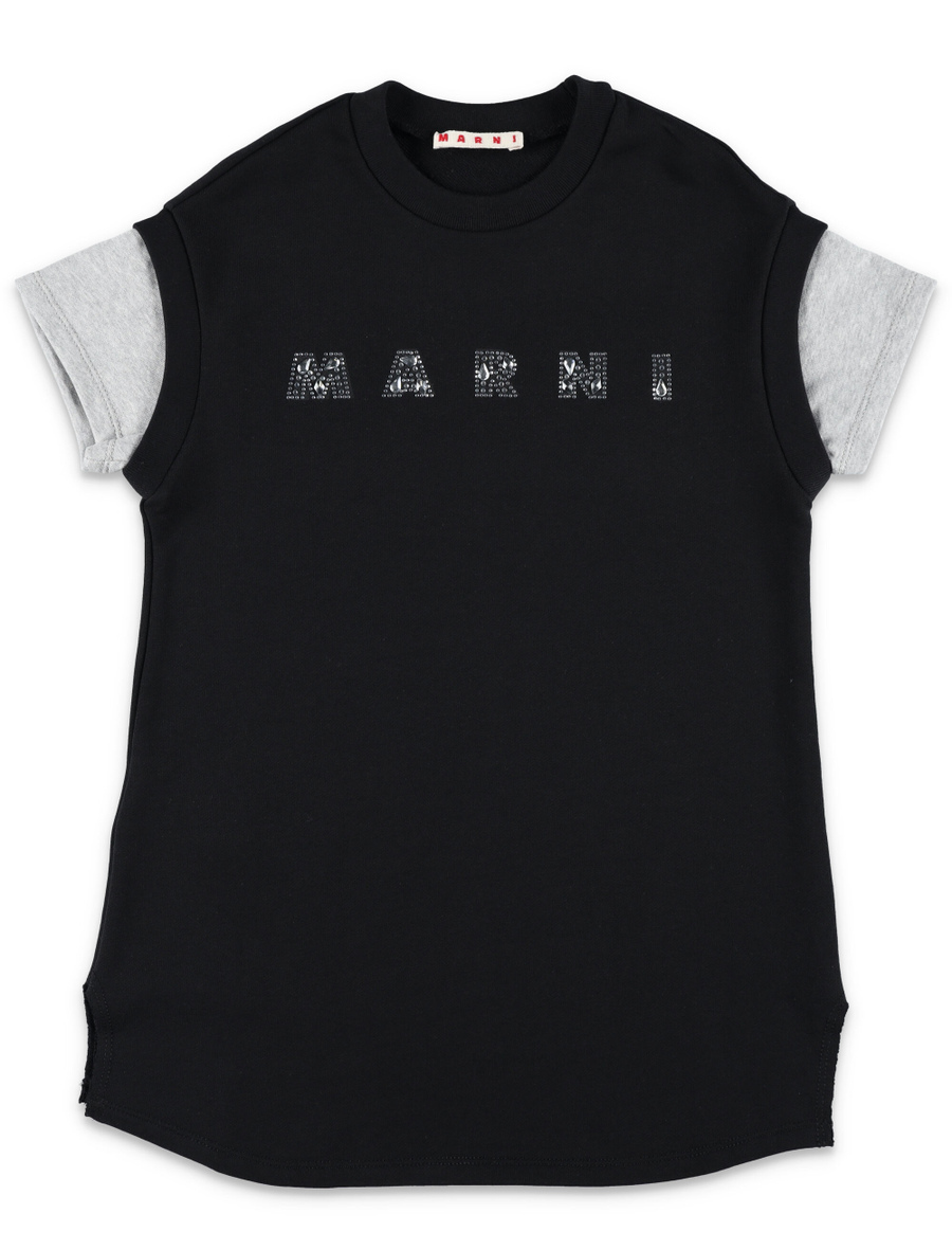 Kid - Crystal logo mini sweatdress - Spazio Pritelli