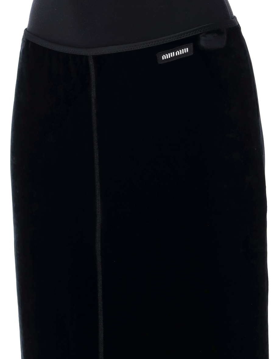 Velvet midi skirt - Spazio Pritelli