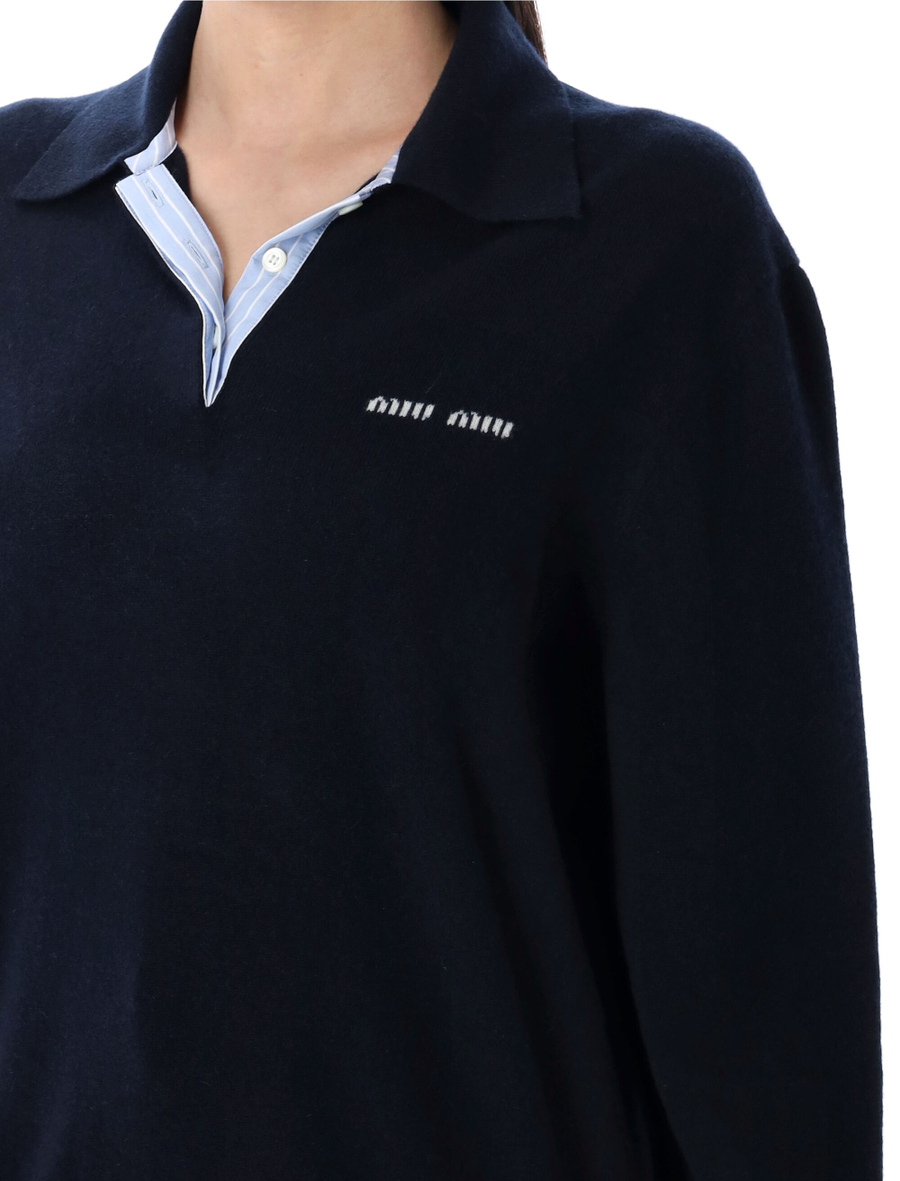 Cashmere polo sweater - Spazio Pritelli