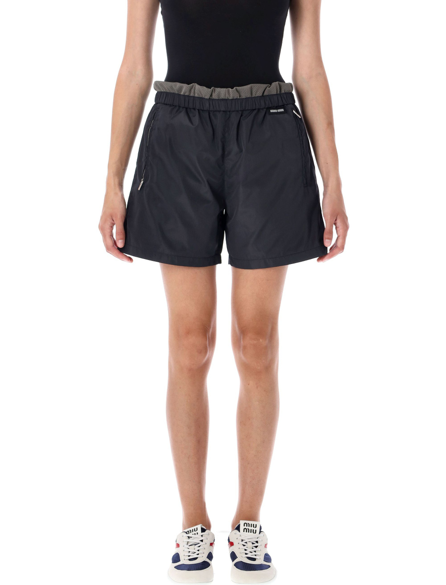 Technical silk bermudas - Spazio Pritelli