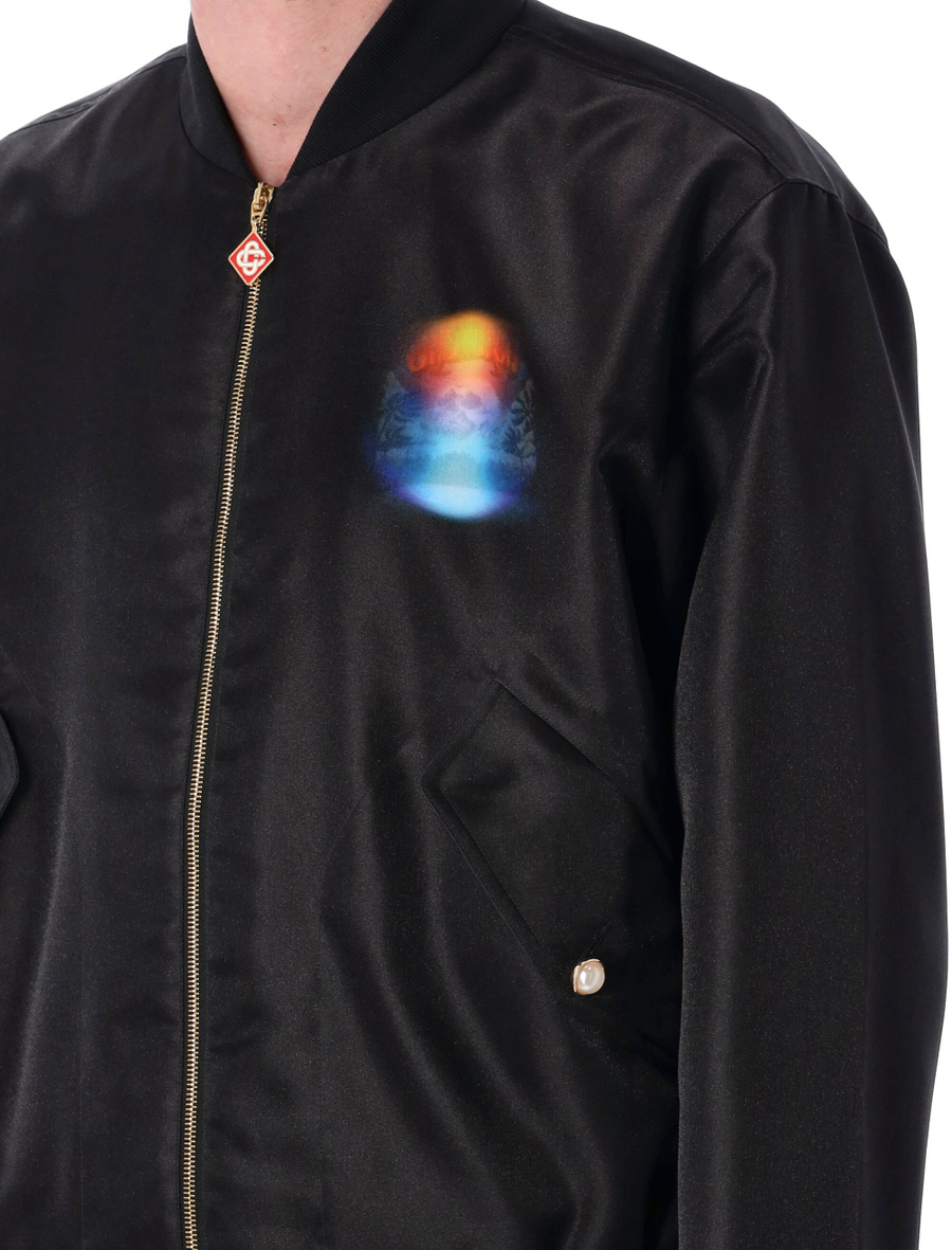 Organza gradient bomber jacket - Spazio Pritelli