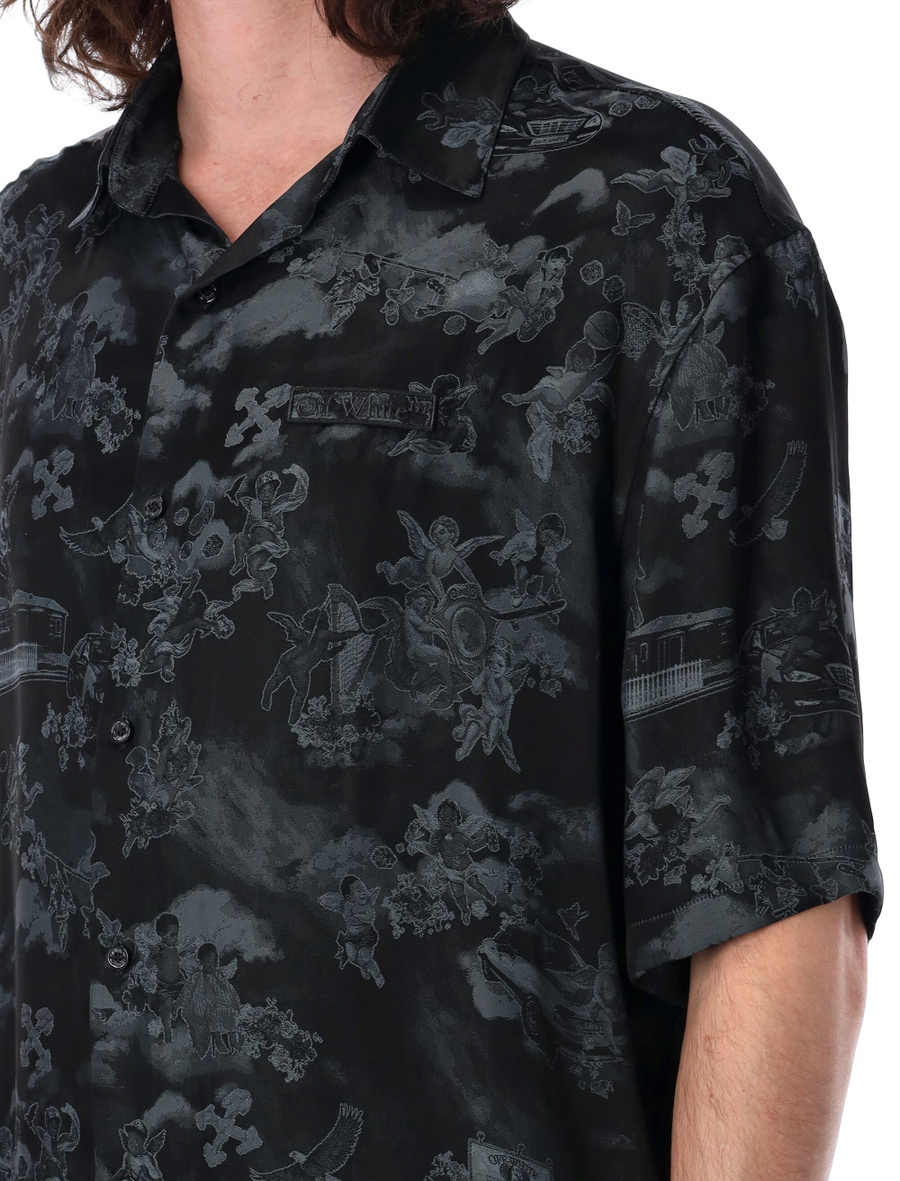 Jacquard Fresco bowling shirt - Spazio Pritelli