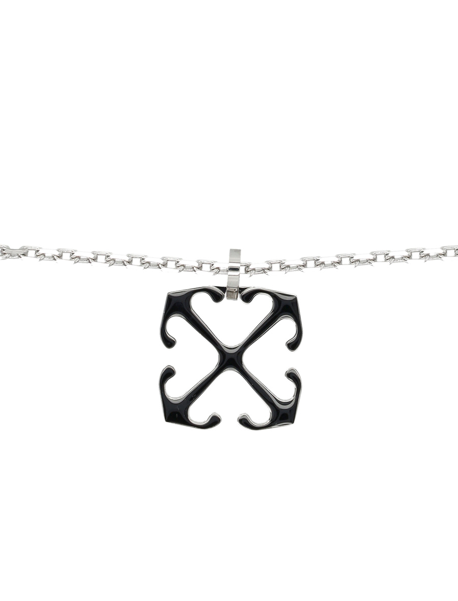 Enamel Arrow pendant necklace - Spazio Pritelli