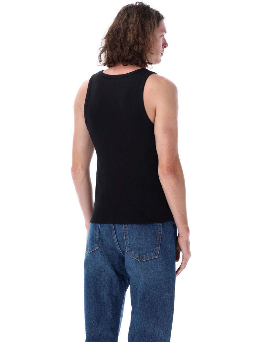Off Stamp ribbed tank top - Spazio Pritelli