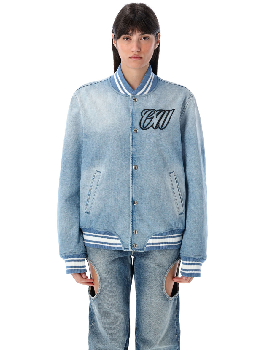 Denim Varsity jacket - Spazio Pritelli