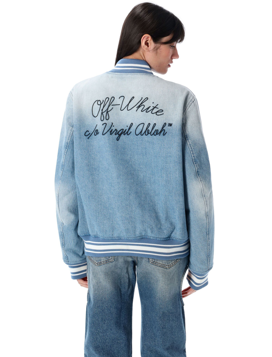 Denim Varsity jacket - Spazio Pritelli