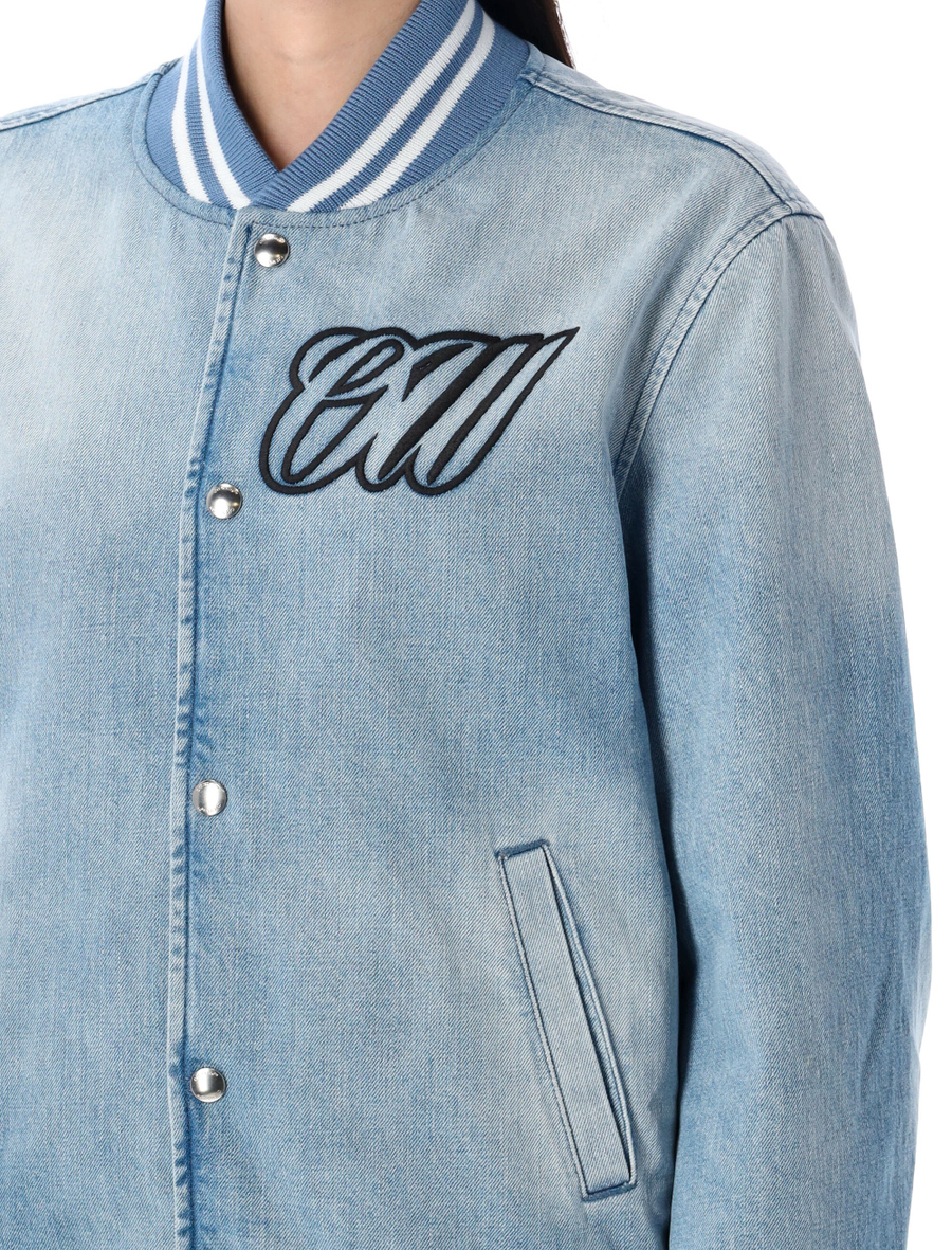 Denim Varsity jacket - Spazio Pritelli