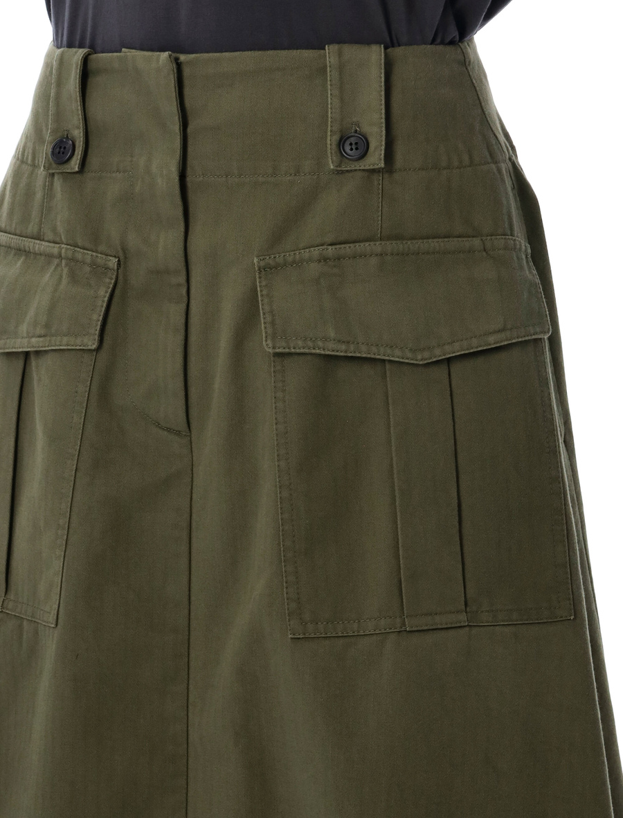 Cotton skirt with cargo pockets - Spazio Pritelli
