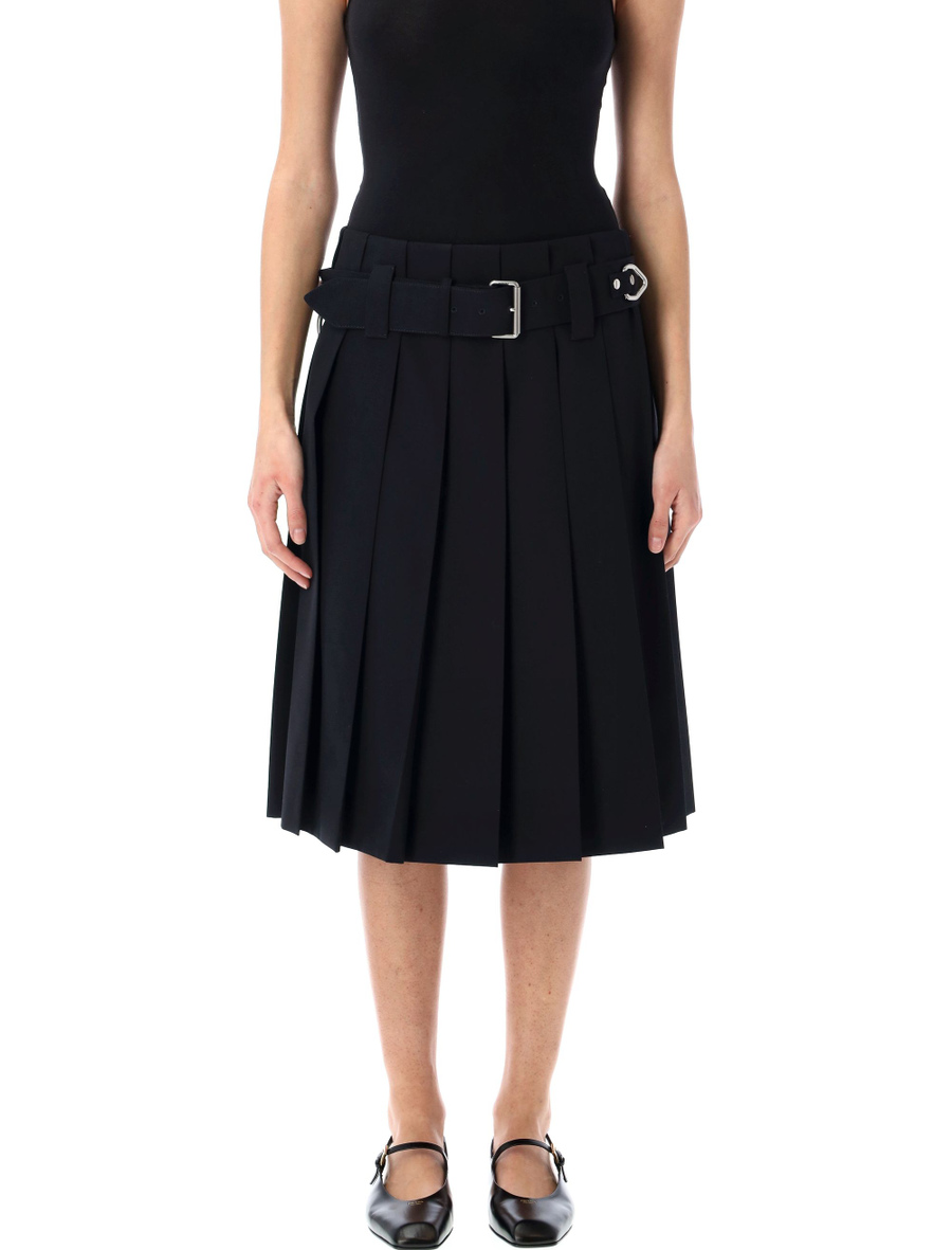 Pleated gabardine skirt - Spazio Pritelli