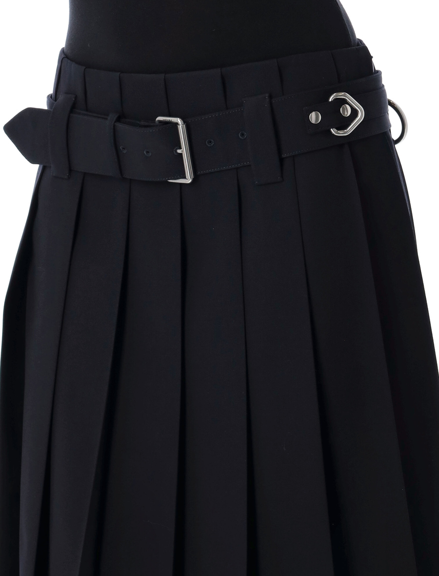 Pleated gabardine skirt - Spazio Pritelli