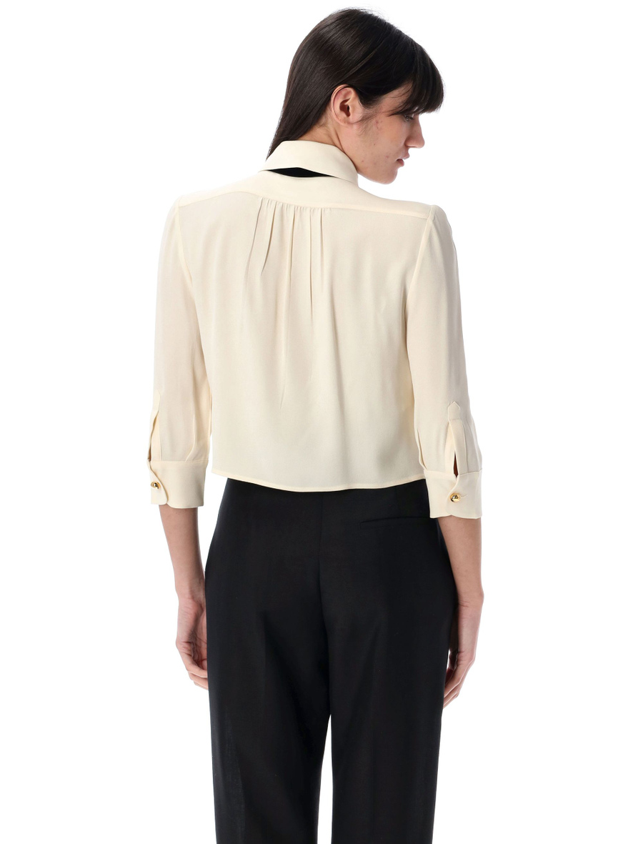 Pleated sablé shirt - Spazio Pritelli