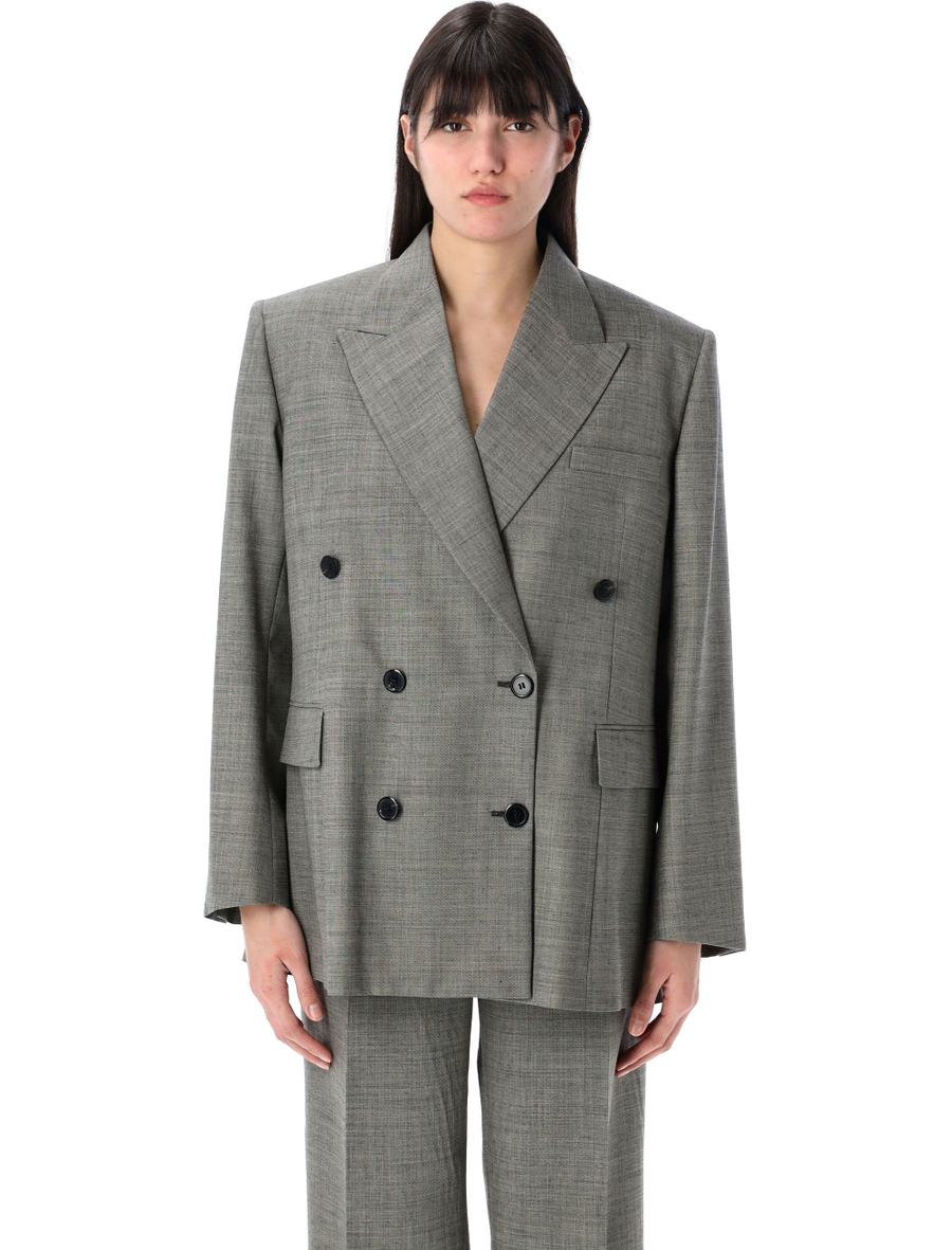 Double-breasted grisaille jacket - Spazio Pritelli