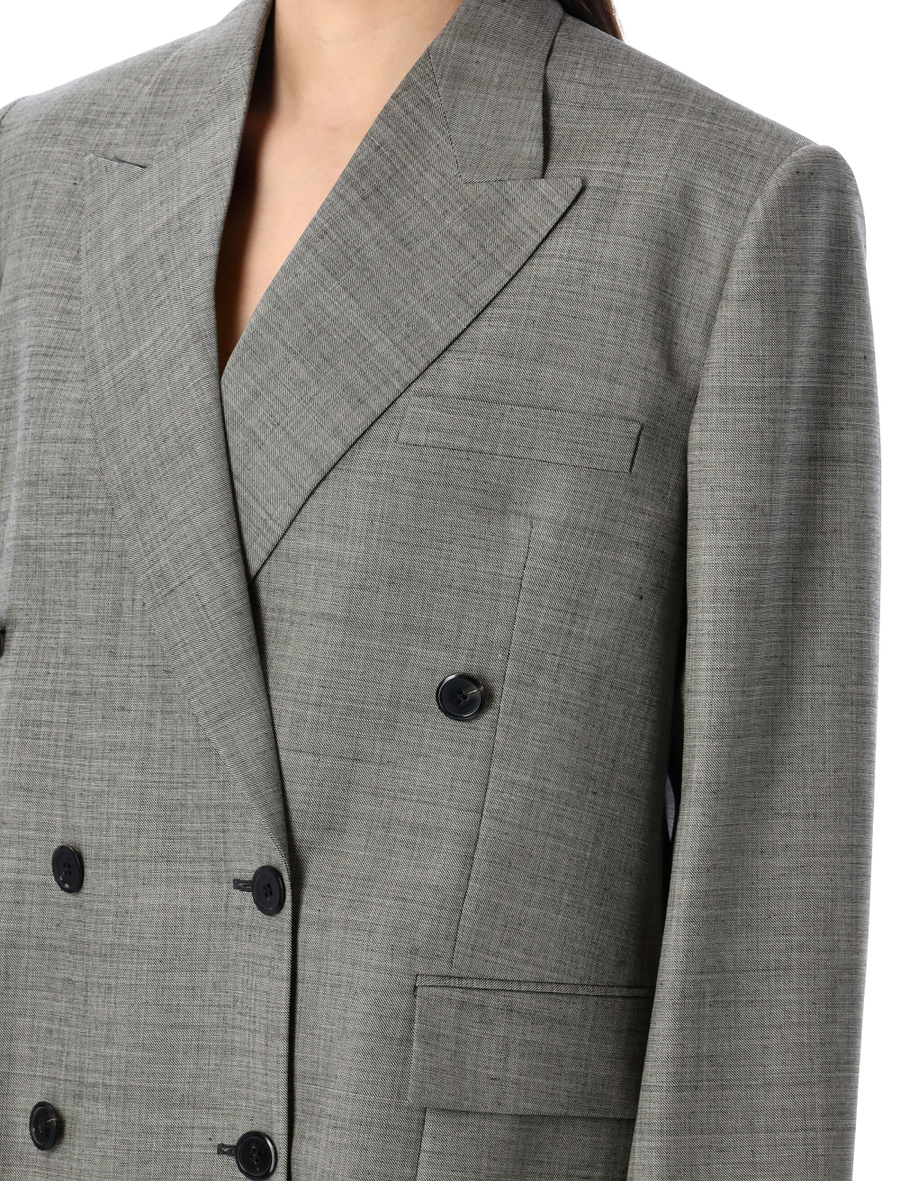 Double-breasted grisaille jacket - Spazio Pritelli