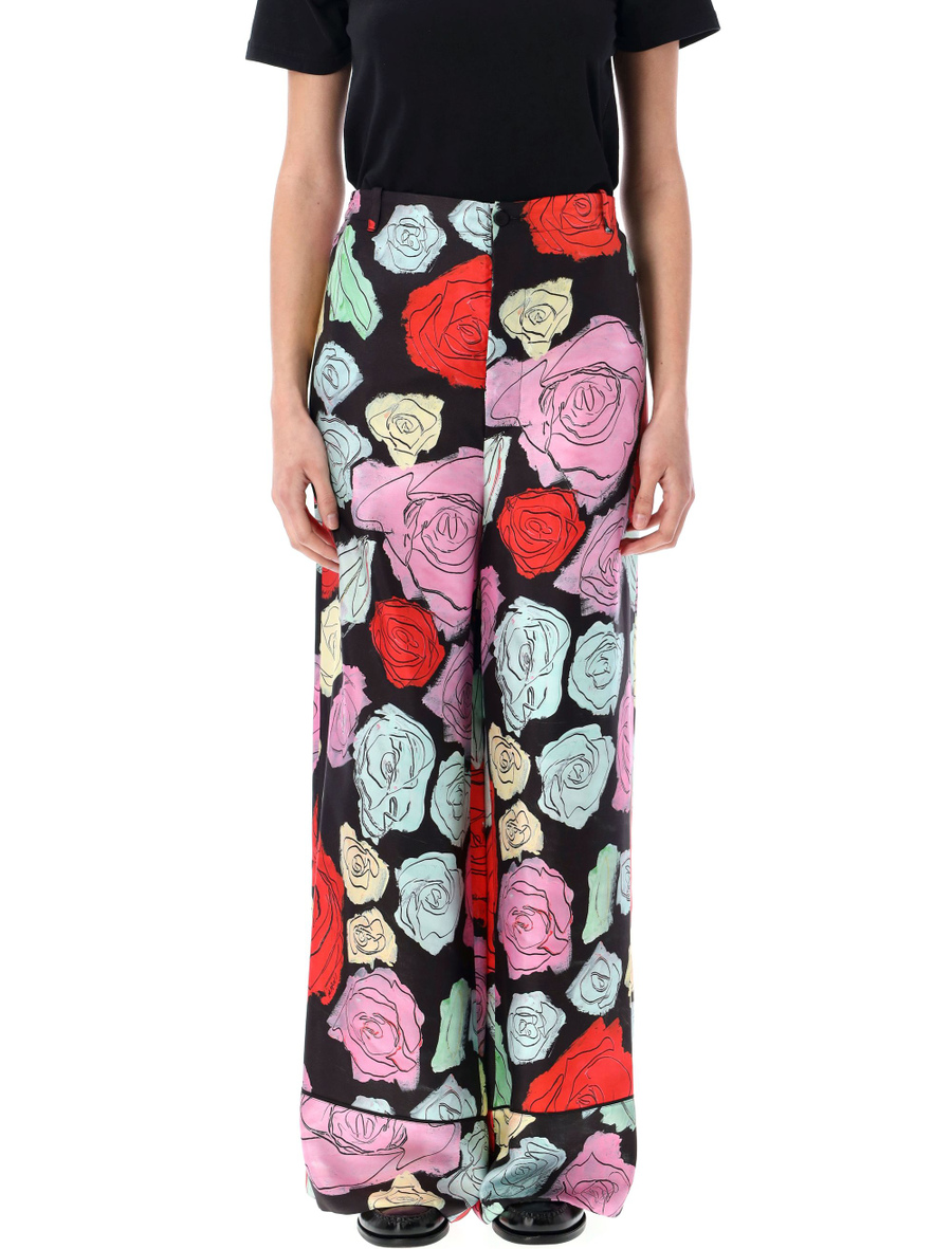 Orion print palazzo trousers - Spazio Pritelli
