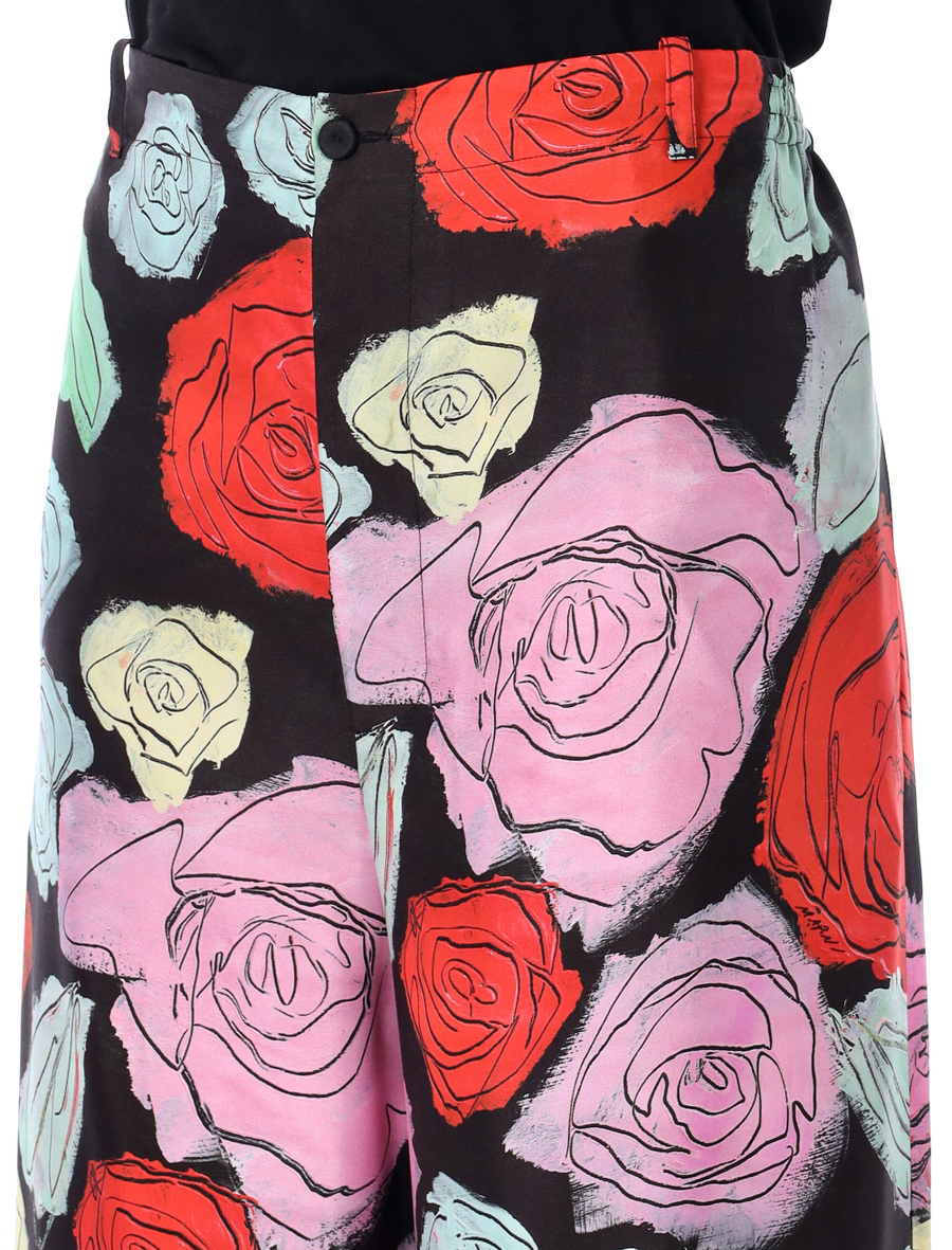 Orion print palazzo trousers - Spazio Pritelli