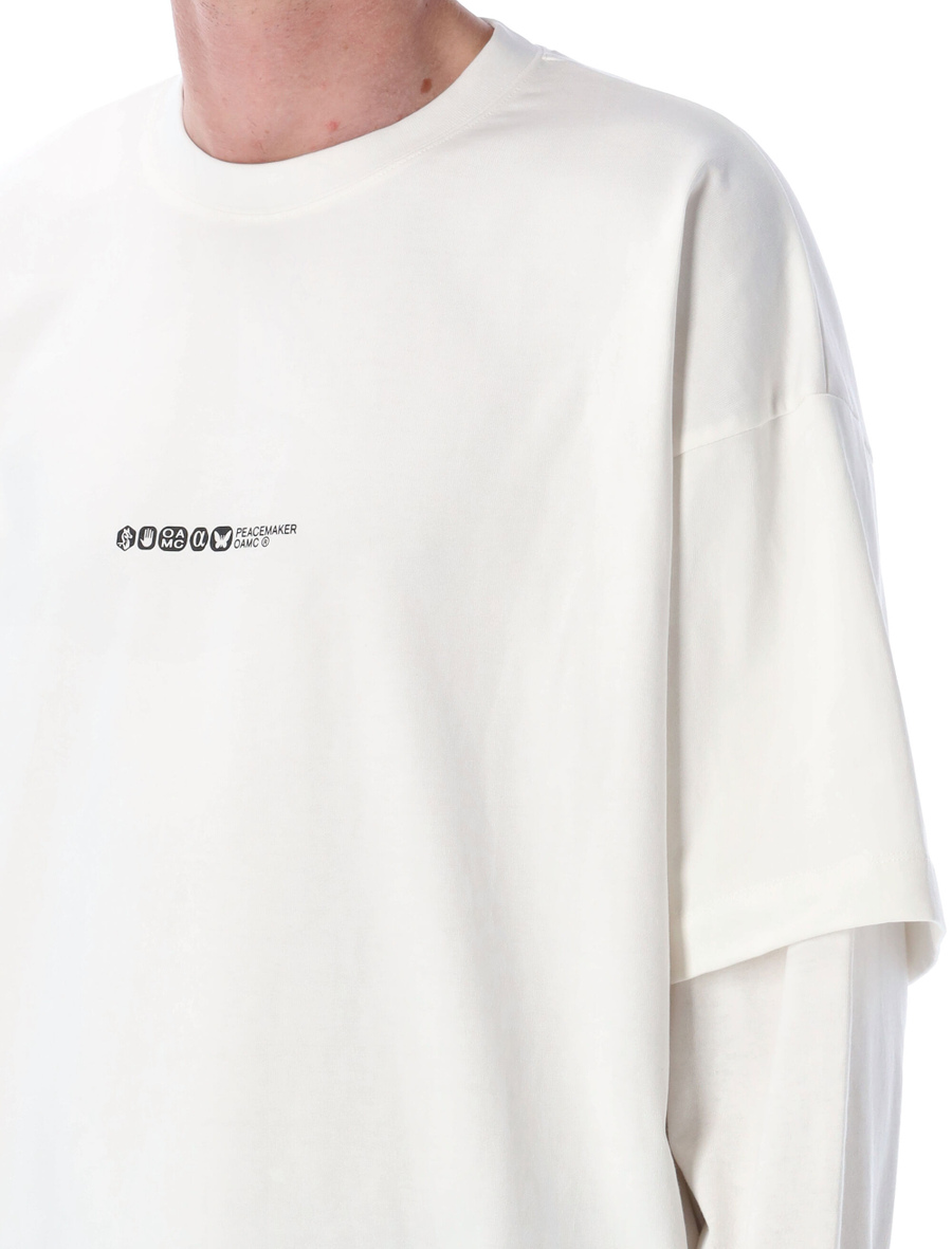 Peacemaker painted double layer boxy t-shirt - Spazio Pritelli