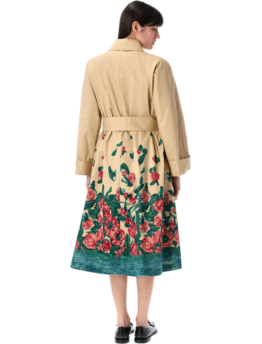 Water-repellent cotton gabardine trench coat - Spazio Pritelli
