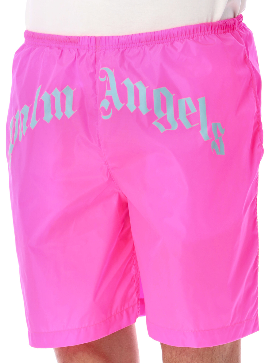 Curved logo swim shorts - Spazio Pritelli