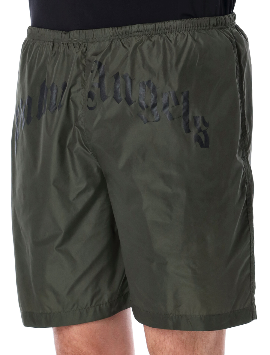 Curved logo swim shorts - Spazio Pritelli
