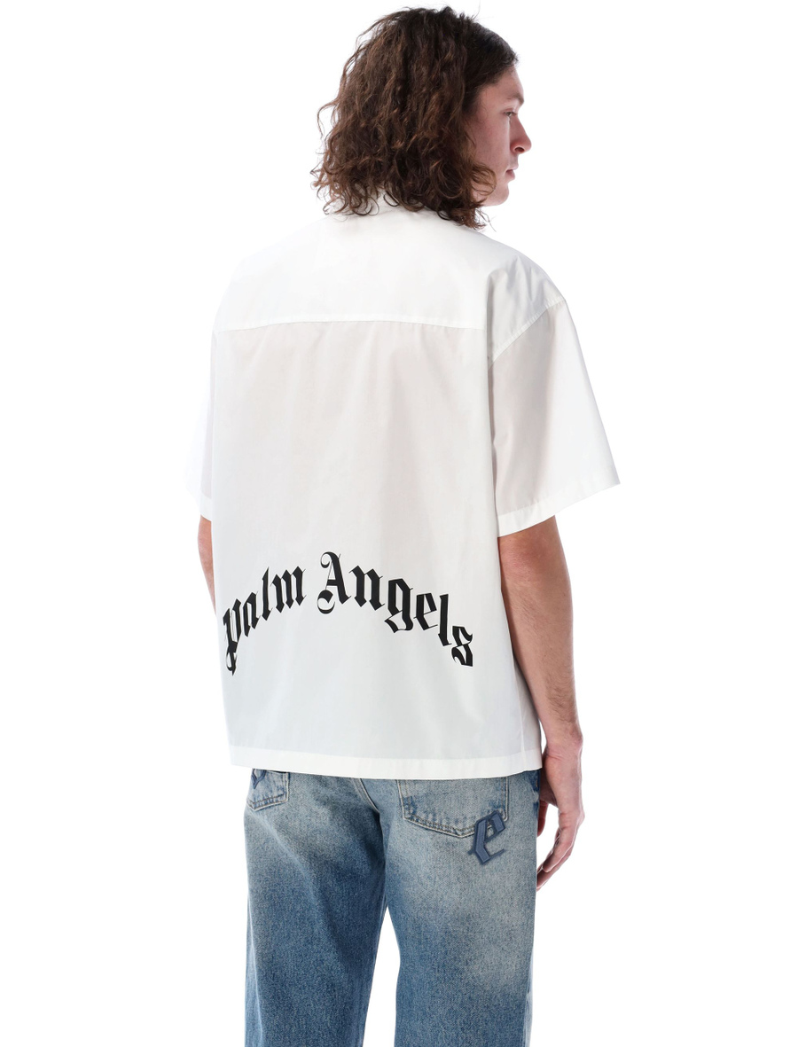 Curved logo bowling shirt - Spazio Pritelli