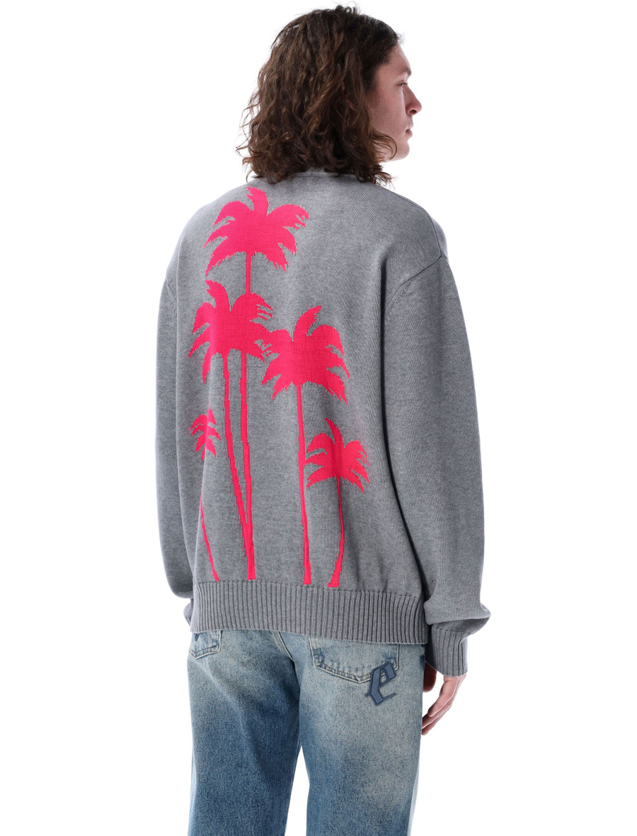 Palm inlay knit sweater - Spazio Pritelli
