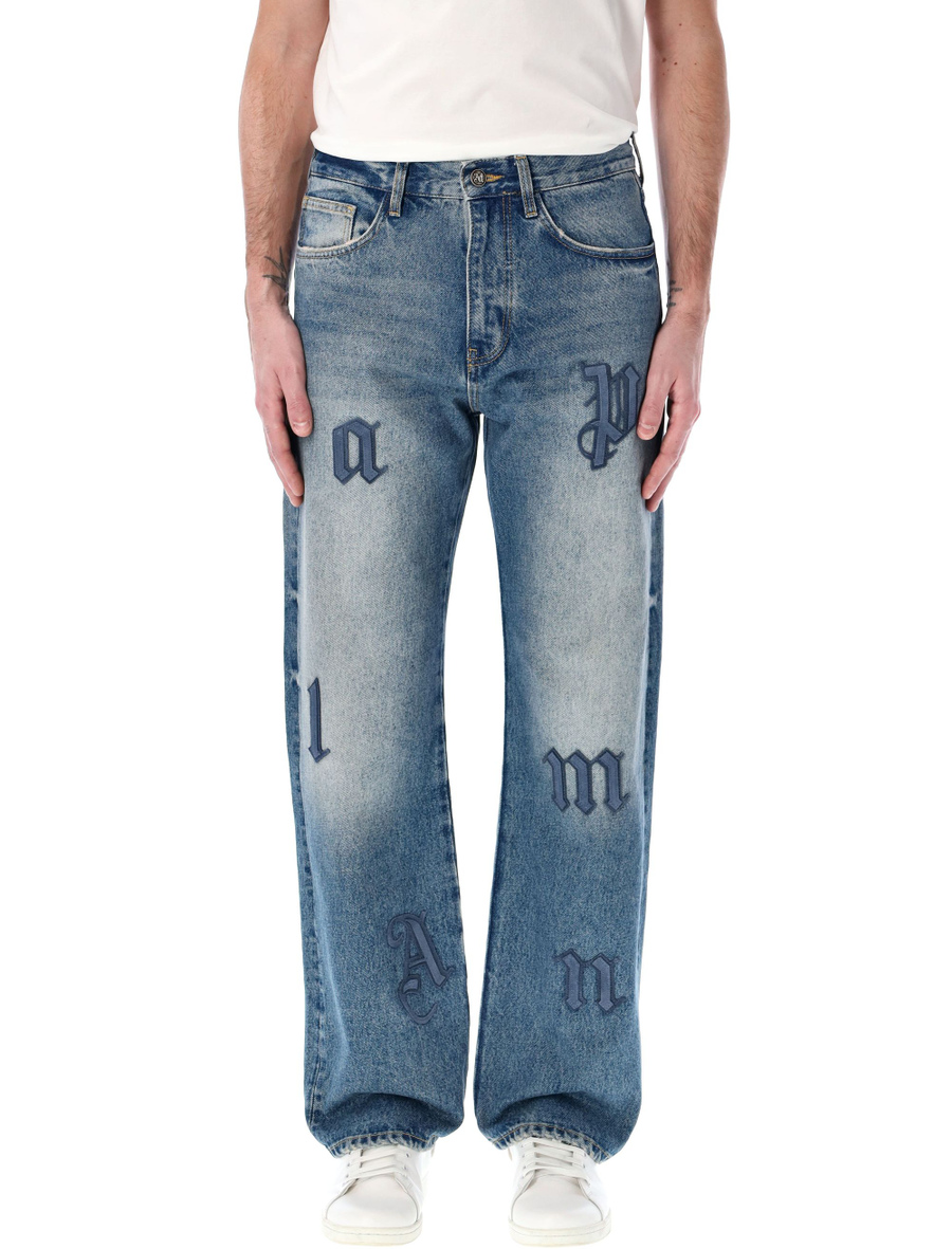 Logo patch jeans - Spazio Pritelli