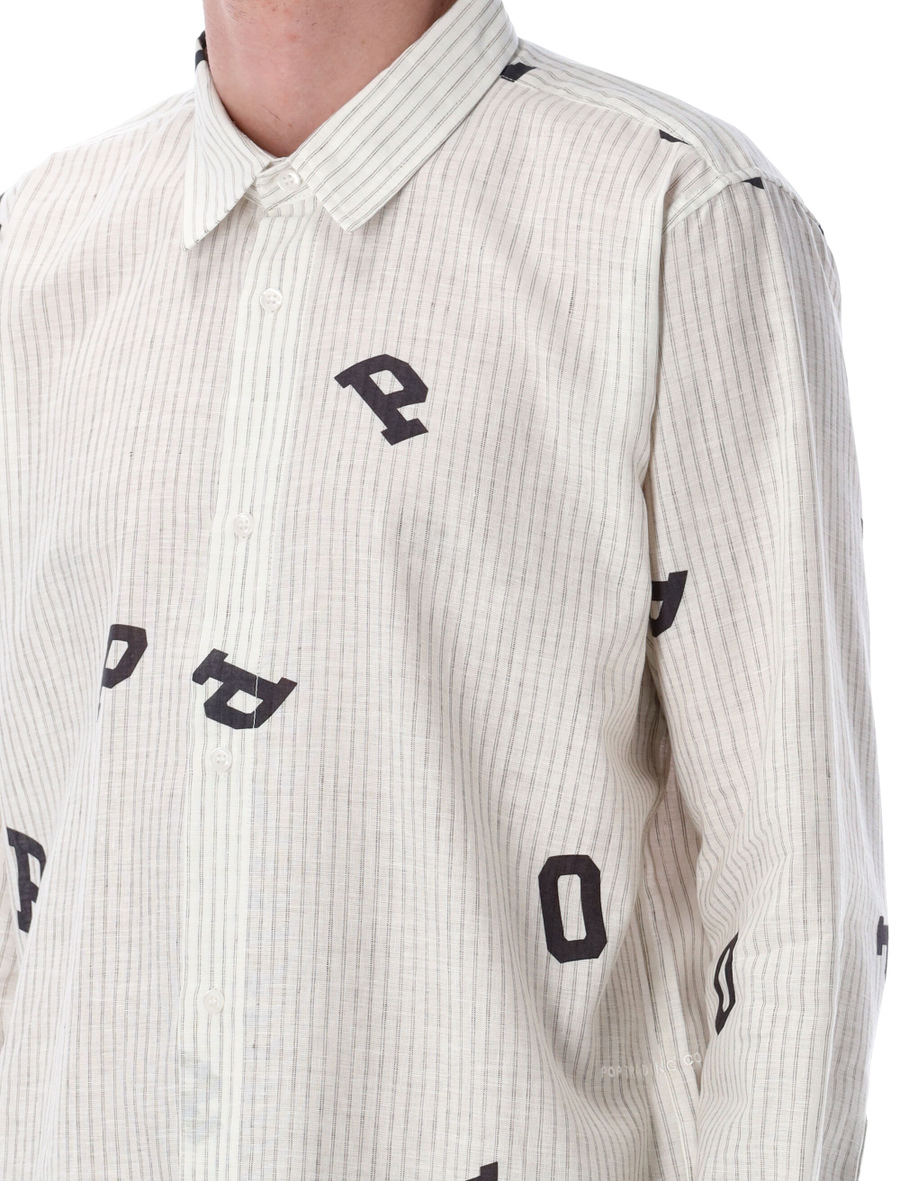 Pop Letters striped shirt - Spazio Pritelli