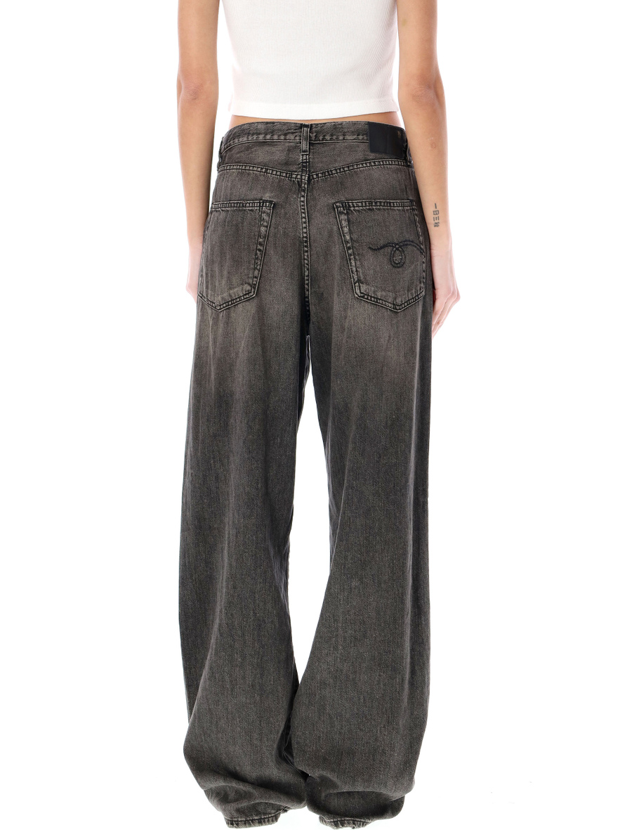 Damon pleated wide leg jean - Spazio Pritelli