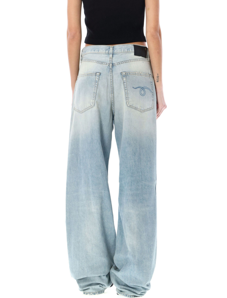 Damon pleated wide leg jean - Spazio Pritelli