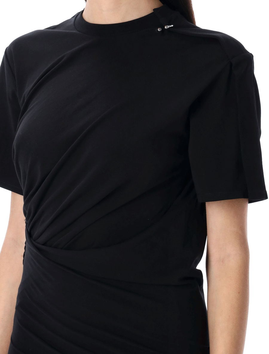 Draped pierced day dress - Spazio Pritelli