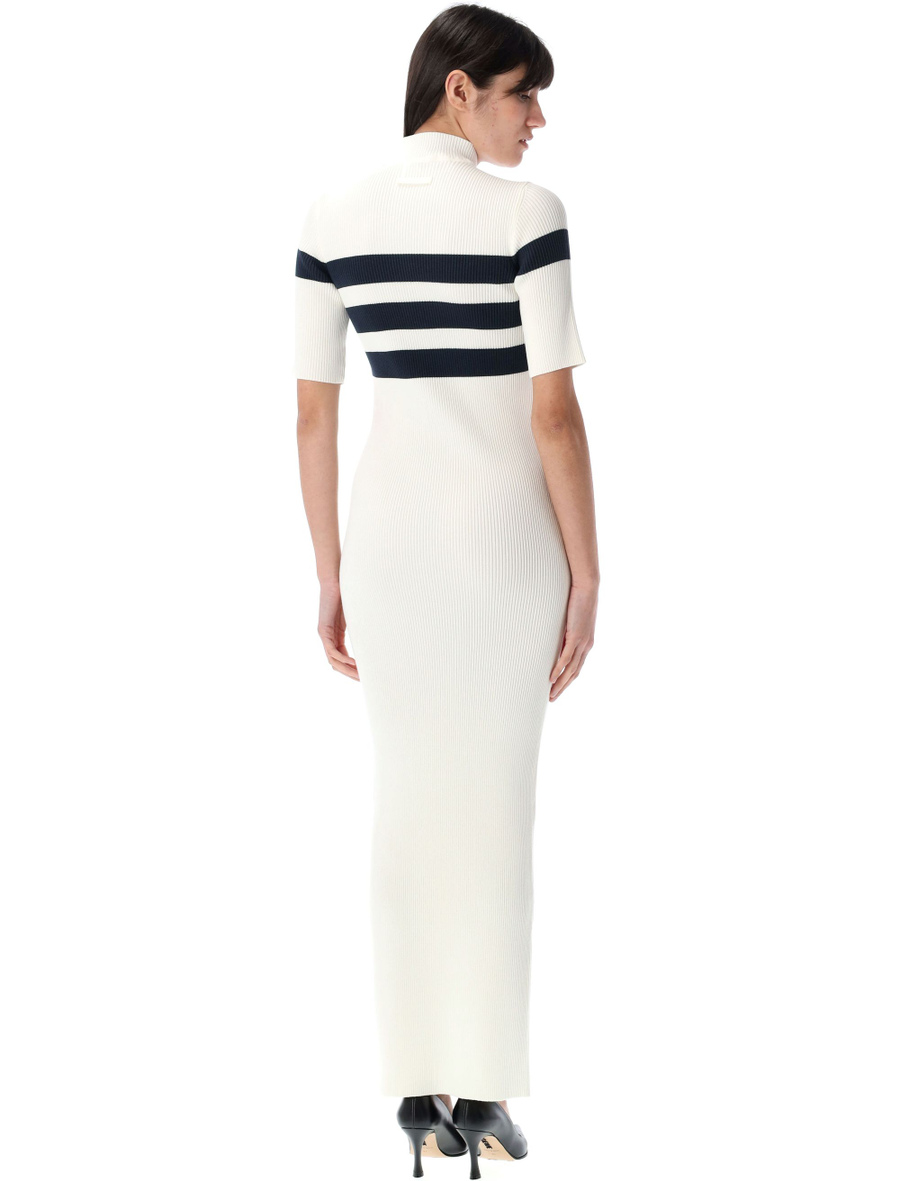Striped long knit dress - Spazio Pritelli
