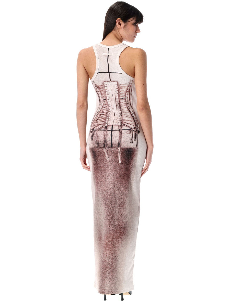Corset trompe l'oeil knit dress - Spazio Pritelli